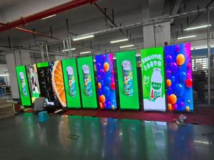 Có thể gập lại đầy đủ màu sắc P2 dẫn hiển thị áp phích với pop-up thiết kế cho thang máy quảng cáo Wifi/USB/ứng dụng điều khiển đồ họa hỗ trợ - Product Image 2