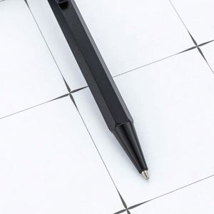 Wholesale 1.0Mm Hexagonal Retractable Ballpoint Customizable Logo Office Stationery & Promotional Gift Metal <b>Pens</b> - Product Image 3