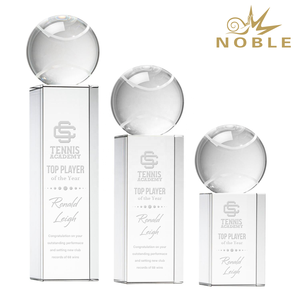 Trofeo <span class=keywords><strong>de</strong></span> Tenis <span class=keywords><strong>de</strong></span> Cristal Noble Clear K9, Rectangular, Extra Largo, con Grabado Personalizado, para el Jugador Destacado <span class=keywords><strong>de</strong></span> la <span class=keywords><strong>Academia</strong></span> <span class=keywords><strong>de</strong></span> Tenis - Product Image 4