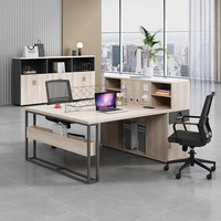 Mobilier de bureau commercial moderne de luxe ensemble de chaises de bureau modulaires poste de travail exécutif avec bureau de travail design