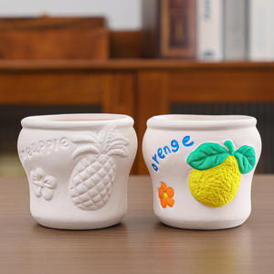 Nuevo kit creativo de grafiti de pintura DIY, pinta tu propia maceta, Kit de pintura DIY con pintura acrílica de <span class=keywords><strong>12</strong></span> colores, paleta de pinceles - Product Image 3