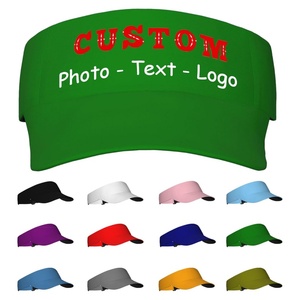 Viseras al por mayor Visera personalizada Gorra de sol Viseras personalizadas Sombrero para hombres Mujeres, Sombreros personalizados Diseñe su propio nombre de logotipo de texto - Product Image 5