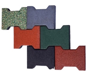 Baldosas de Goma Antideslizantes con Forma de Hueso de Perro para Parques Infantiles, Ladrillos de Goma para Suelos, Ladrillos de Goma para Caminos Exteriores, Ladrillos de Goma para Pavimentación de Aceras - Product Image 3