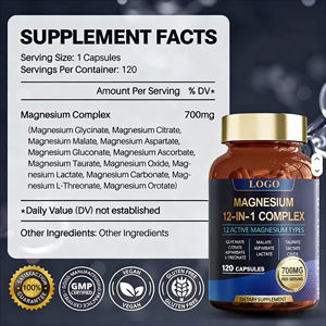 Cápsulas de Magnesio 12 en 1 con Vitaminas y Minerales, 700 mg de Magnesio, Absorción Sinergística Mejorada, Relajación Muscular - Product Image 2