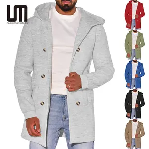 Liu Ming Custom Logo Wholesale 2024 Hot Selling Men s Clothes Casual Solid Color Long Sleeve Basic Hoodies Jacket Coat