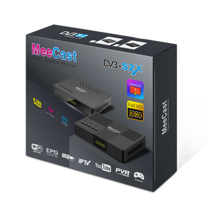 Receptor de TV Satelital OEM/ODM DVB-S2/S2X <span class=keywords><strong>FTA</strong></span> H.265 HEVC 1080P con WiFi/Ethernet Integrado GX6607H LNB Decodificador Gratuito - Product Image 1
