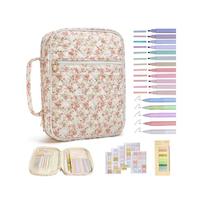 Vente en gros, housse de Bible carrée avec poignée, étui de transport biblique, sac fourre-tout matelassé monogramme pour cadeau de graduation