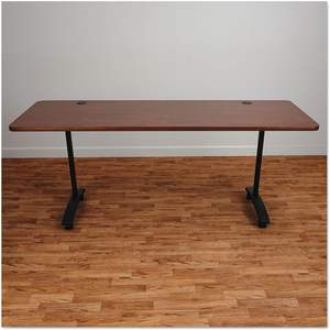 Mesa de Entrenamiento Serie Alera Valencia con Base en Forma de T, 54'' de Ancho x 19.75'' de Profundidad x 28.5'' de Altura, Acero Moderno Negro Ajustable para Hoteles y Salas de Conferencias - Product Image 3