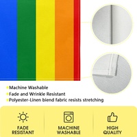 Taplak Meja Cetak Pola Tema Gay Pelangi Kustom, Cocok untuk Hiasan Perjamuan Acara Khusus dan Pajangan Dapur Festival