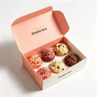 Boîte d'emballage personnalisée en papier de qualité alimentaire, recyclable, prix d'usine, vente en gros, pour biscuits, pain, en-cas, gâteaux, beignets, desserts