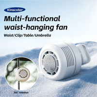 Ventilateur portable sans pales 1800 mAh, rechargeable par USB, mini-ventilateur personnel à piles pour l'extérieur et la maison