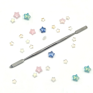Double Ended <b>Cuticle</b> Pusher Straight Edge Cutter 100% Stainless Steel <b>Cuticle</b> Remover Professional Manicure Nail <b>Tool</b> - Product Image 3