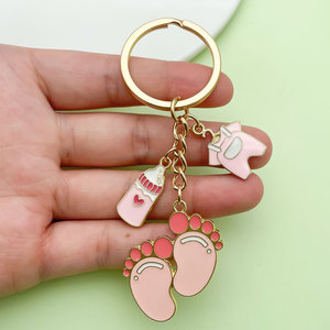 Porte-clés Bouteille de Bébé Rose et Bleue, Cadeau Commémoratif pour Parents, Mère et Père, Idéal pour Révélation du Sexe et Banquets de Bébé - Vente Flash - Product Image 6