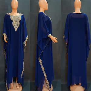Spessa Africa medio oriente transfrontaliero abito popolare da <span class=keywords><strong>donna</strong></span> di <span class=keywords><strong>grandi</strong></span> dimensioni abito musulmano in pizzo ricamato <span class=keywords><strong>abbigliamento</strong></span> tradizionale musulmano - Product Image 4