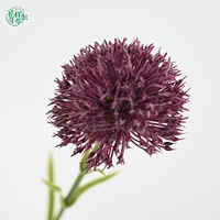 Bunga Dianthus Carnation Buatan 58cm Sentuhan Realistis dengan Bola Rumput Hijau untuk Dekorasi Pernikahan, Rumah, Natal, dan Centerpiece Meja