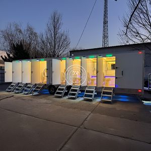 Toilettes mobiles préfabriquées de luxe en plastique pour usage public en parc, transport extérieur, modèle 2025, fabriquées en Chine - Product Image 1