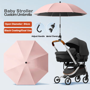Parapluie Enfant, sombrilla para cochecito de bebé, sombrilla con abrazadera, Clip de protección UV ajustable en sillas de playa <span class=keywords><strong>parasol</strong></span> - Product Image 1