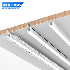 Toco-<span class=keywords><strong>Perfil</strong></span> de luz <span class=keywords><strong>Led</strong></span> de aluminio para iluminación de Exteriores, <span class=keywords><strong>perfil</strong></span> de aluminio empotrado de 7mm, 1m, 2m y 3m - Product Image 3