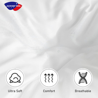 Draps de lit imperméables et durables, adaptés aux hôpitaux, disponibles en tailles simple, double et queen, vente en gros