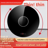 Plaque chauffante isolante pour aliments, ultra-mince, pour cuisinière à induction, plat tournant électrique pour fondue