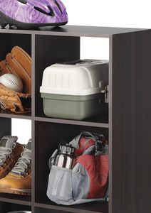 Étagère cube à trois niveaux empilable en MDF, étagère <span class=keywords><strong>de</strong></span> présentation en bois, étagère <span class=keywords><strong>de</strong></span> rangement ouverte, salon, chambre à coucher, bureau à domicile, armoire <span class=keywords><strong>de</strong></span> rangement - Product Image 5
