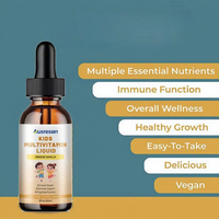 Multivitamines Halal pour Enfants OEM, Gouttes de Calcium pour la Croissance Capillaire, Complément Biologique Liquide Multivitaminé pour Enfants, Marque Privée