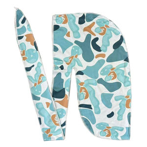 Durags en gros pour hommes, avec logo personnalisé, en soie, <span class=keywords><strong>bandana</strong></span> en soie, durags de créateur, Doo Rag à longue queue - Product Image 5