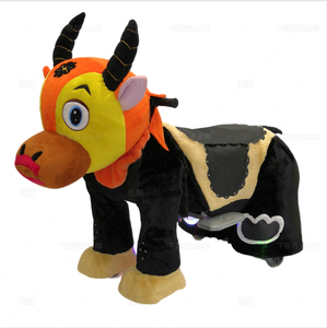 Nuevo coche eléctrico de felpa doble para niños, Paseo de animales, juguetes de montar para niños, patinete eléctrico de animales de peluche - Product Image 2