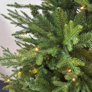 Árbol de Navidad Artificial de Lujo Preiluminado con Puntas de PE/PVC y Base Metálica, Venta al Por Mayor - Product Image 2
