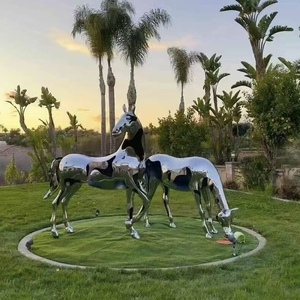 Tùy chỉnh lớn ngoài trời động vật thép không gỉ Điêu Khắc Trung tâm mua sắm LANDMARK điêu khắc thép không gỉ Pegasus điêu khắc - Product Image 6