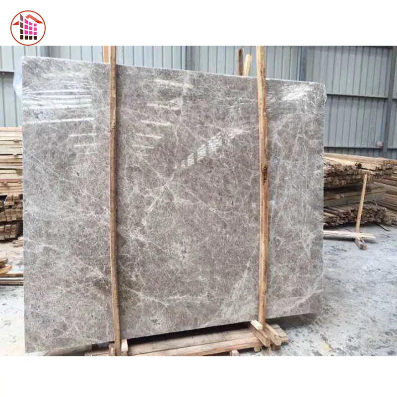 La piedra China barato Grey Natural pulido losa de mármol de la pared de azulejos de piedra Casa de mármol