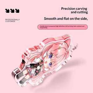 Acrylic <b>Anime</b> Character Custom Animation DIY UV Printing Key Chain Pendant Photo Creative Small Gift - Product Image 3