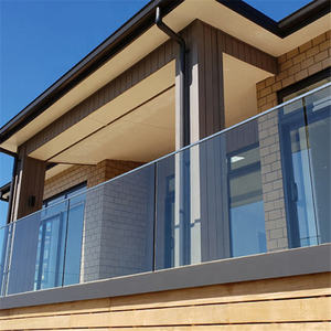 Barandillas de seguridad para <span class=keywords><strong>escaleras</strong></span> de vidrio con Canal en U Diseño moderno Barandillas decorativas Diseño de moda Barandilla de balcón frontal - Product Image 1