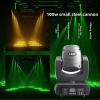 Mini projecteur LED 100W à tête mobile, faisceau sonore activé, contrôle DMX512, couleur RGB, garantie 1 an pour KTV, bar, club, mariage, DJ, discothèque