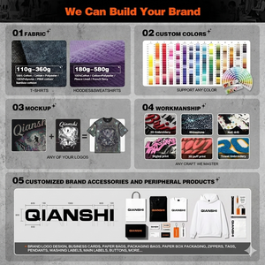 Felpa <span class=keywords><strong>con</strong></span> <span class=keywords><strong>Zip</strong></span> Personalizzata da <span class=keywords><strong>Uomo</strong></span> in Stile Streetwear, 100% Cotone French Terry, Design <span class=keywords><strong>con</strong></span> Logo del Marchio e Strass per Moda Urbana - Product Image 5