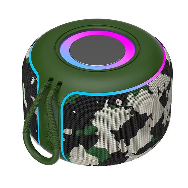 Powerful Portable Wireless Speaker with Crystal Clear Sound LED Lights Small Size Battery Operated for Outdoor Communication