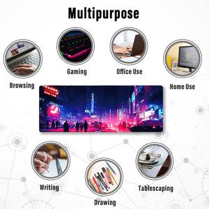 Alfombrilla de ratón grande para juegos de estilo de dibujos animados XXL, alfombrilla de ratón XL extendida con Base de goma antideslizante, bordes cosidos, alfombrilla de escritorio, <span class=keywords><strong>teclado</strong></span> <span class=keywords><strong>y</strong></span> ratón - Product Image 6