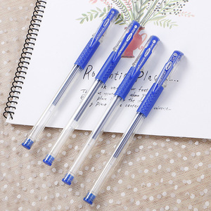 Regalo all'ingrosso pubblicità promozionale ricaricabile cancelleria 0.5mm inchiostro penna Gel plastica Bulk rosso nero blu firma penne Gel - Product Image 5