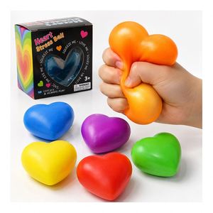 Private Label Luminous Heart Cube <b>Fidget</b> Toy TPR Squeeze Ball Light up Stress Relief Office Sample Wholesale <b>Pack</b> - Product Image 1