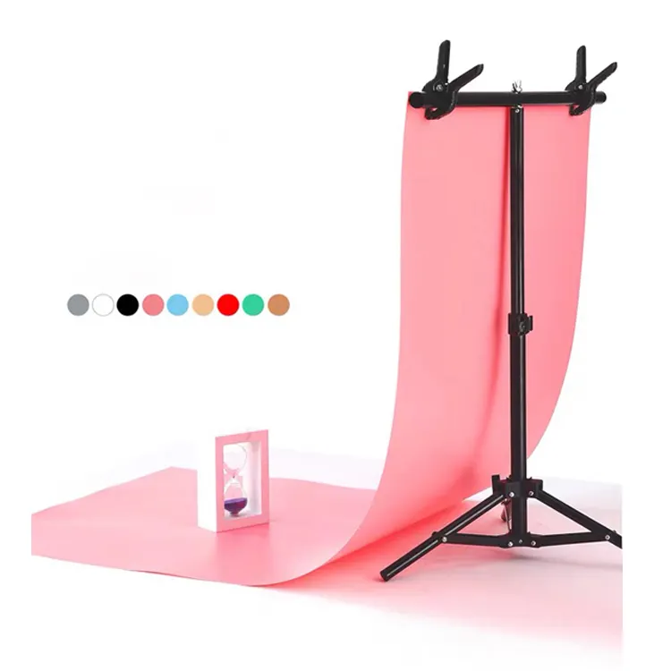 Kit de papel de fondo de PVC mate para estudio de fotografía y vídeo, 70x140cm