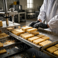 Ligne de production de biscuits à grande vitesse de qualité industrielle Machine à biscuits compressés entièrement automatique