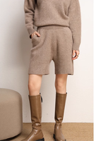 Ensemble short pull tricoté en cachemire pour femme Pull tricoté Short tricoté pour femme
