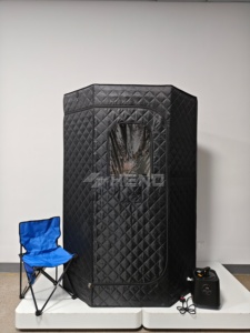 Tente de sauna personnelle à chauffage rapide - Température jusqu'à 130°C ℉   <span class=keywords><strong>En</strong></span> 5 minutes, <span class=keywords><strong>thérapie</strong></span> à la vapeur portable - Product Image 4