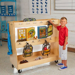 Ensemble de meubles pour enfants de haute qualité porte-serviettes en bois porte-serviettes mobile pour garderie préscolaire <span class=keywords><strong>maternelle</strong></span> - Product Image 5