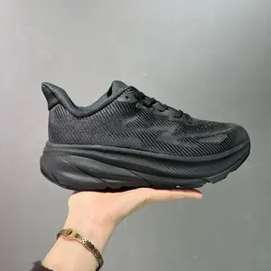 Zapatillas Deportivas de Alta Calidad <span class=keywords><strong>para</strong></span> Hombre y Mujer, Modelo Clifton 9 One, Color Arena, Triple Negro, Blanco y Gris, Estilo <span class=keywords><strong>para</strong></span> Caminar al Aire Libre - Product Image 3