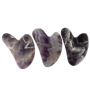 ชุดเครื่องนวดหน้าทำจากหยกกัวซาแบบธรรมชาติชุดหินอเมทิสต์กัวซาใช้เป็นของขวัญสำหรับผู้หญิง - Product Image 1