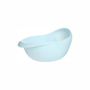Eco-Friendly Food Fruit Pasta Washer with Rice Washing Basket Plastic <b>Colander</b> <b>Strainer</b> Vegetable Drainer with Stand - Product Image 1