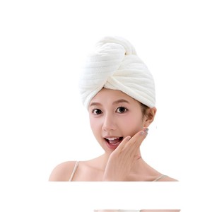 Chapeau de séchage pour cheveux Chu Hui en polaire corail 26x76cm, serviette à séchage rapide pour femmes - Product Image 4