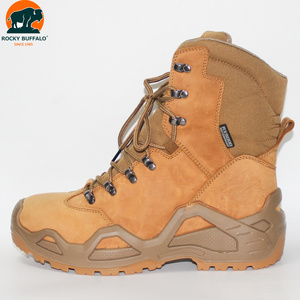 Chaussures de sécurité industrielles Rocky <span class=keywords><strong>Buffalo</strong></span> en vrac, résistantes à l'usure, en cuir pleine fleur, lacets, bottes tactiques, semelle extérieure en PU TPU - Product Image 6