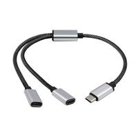 USB C mâle vers Double USB C femelle Splitter Type C Hub pour poignée de jeu Chargeur Powerbanks Adaptateur